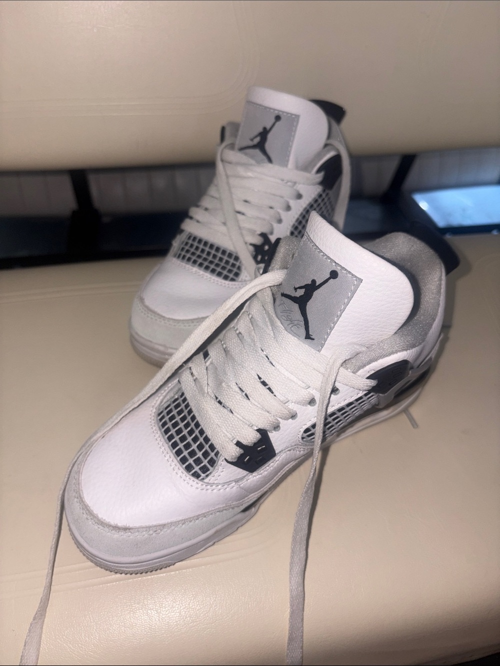 Jordan Kids White and Black Low-Top Basketball Sneakers